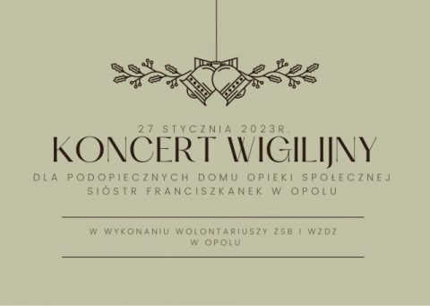 Koncert kolęd w Domu Opieki  Sióstr Franciszkanek w Opolu