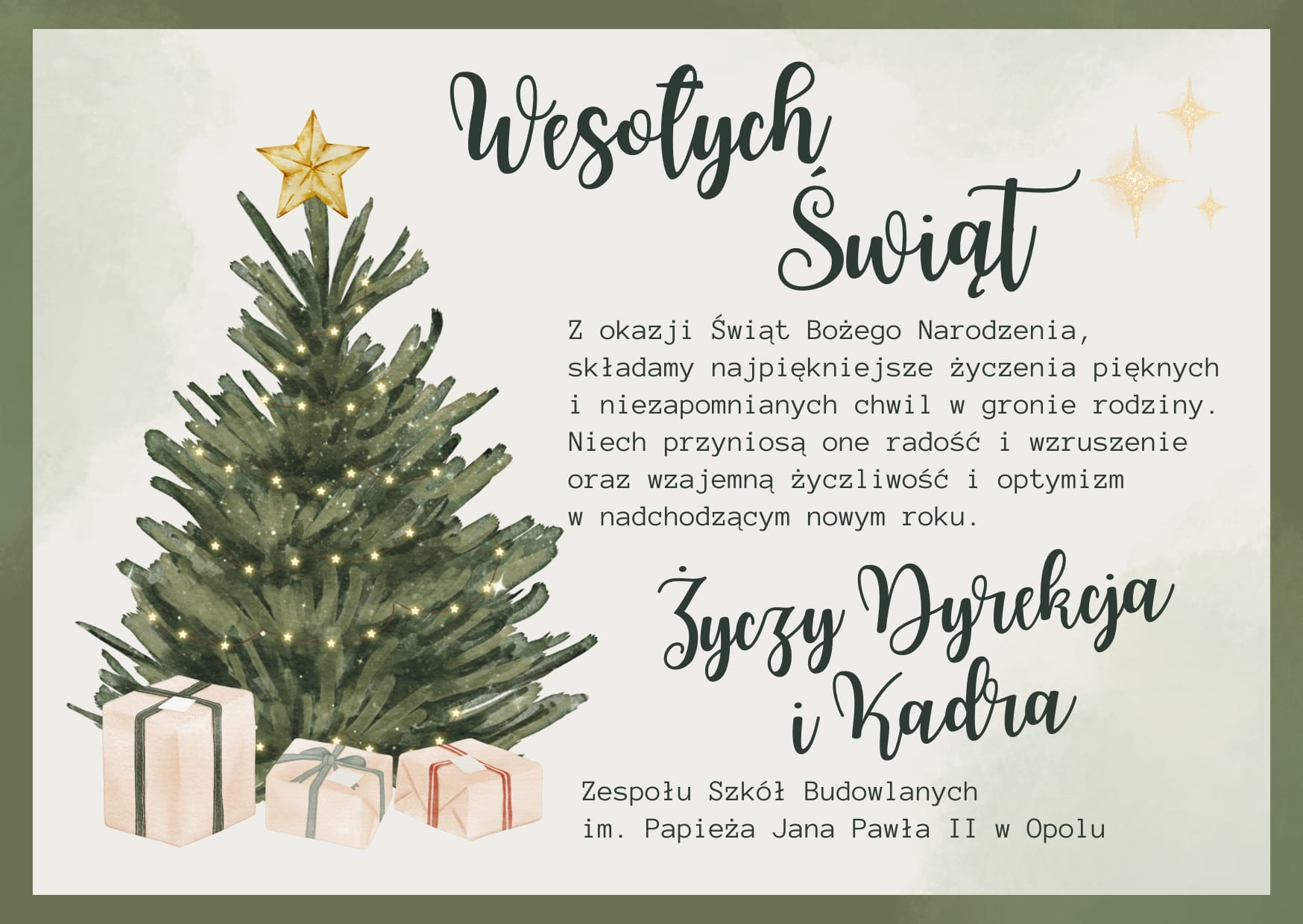 Wesołych Świąt Bożego Narodzenia